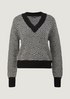 Wool blend jumper with knit pattern from comma