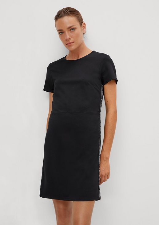 Sheath dress with logo tape from comma