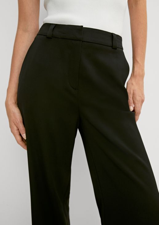 Loose fit: viscose twill trousers from comma