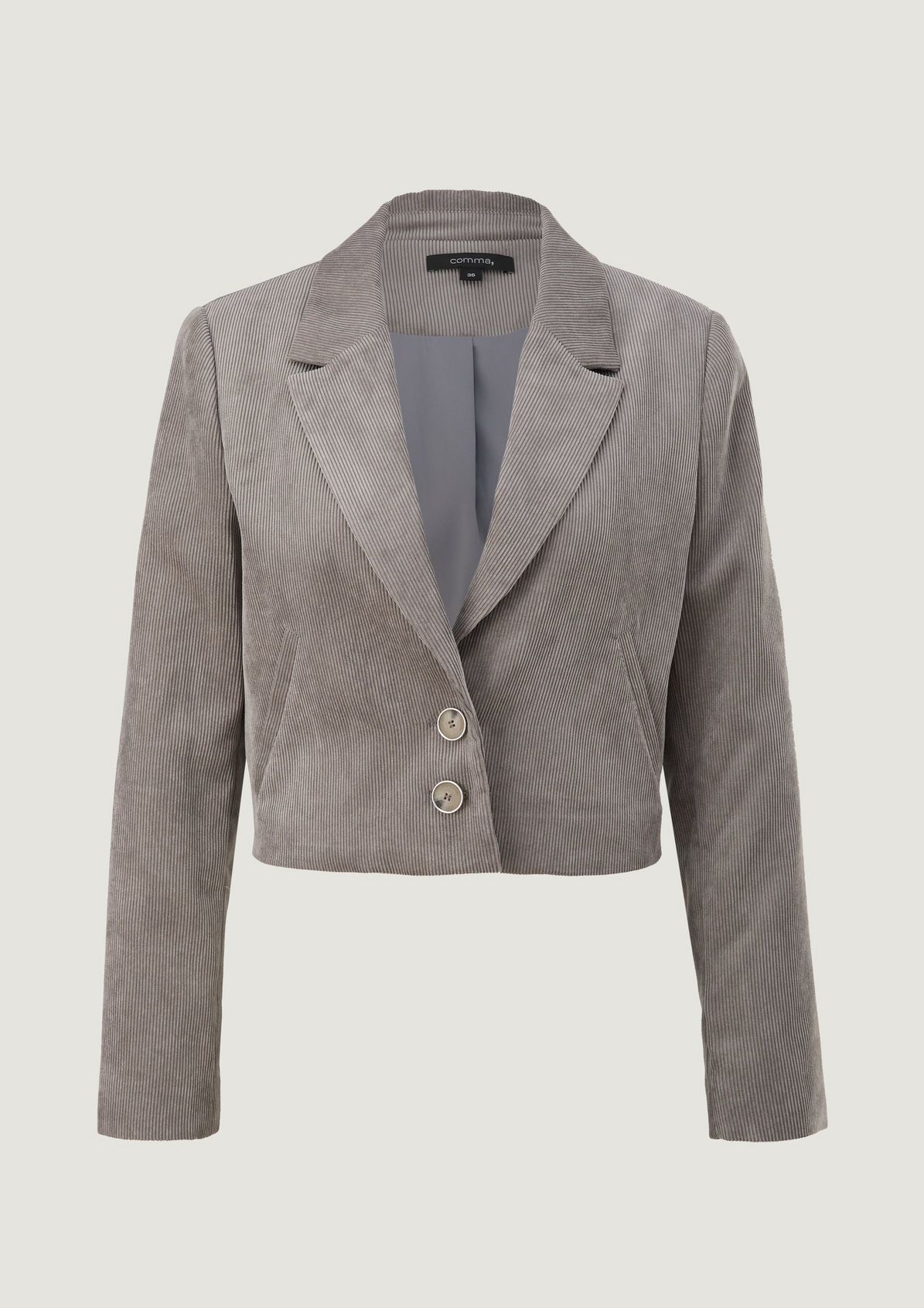 Short blazer made of soft corduroy from comma
