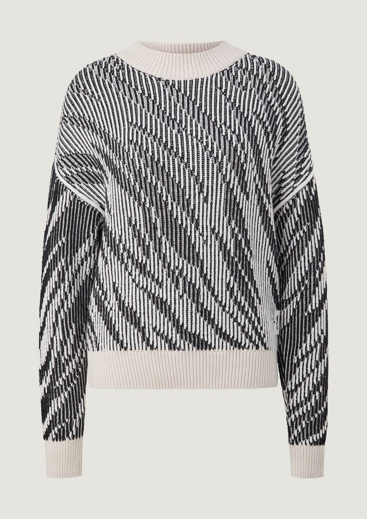 Knit jumper with a zebra pattern from comma