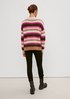 Knitted jumper with stripes in graduated colour from comma