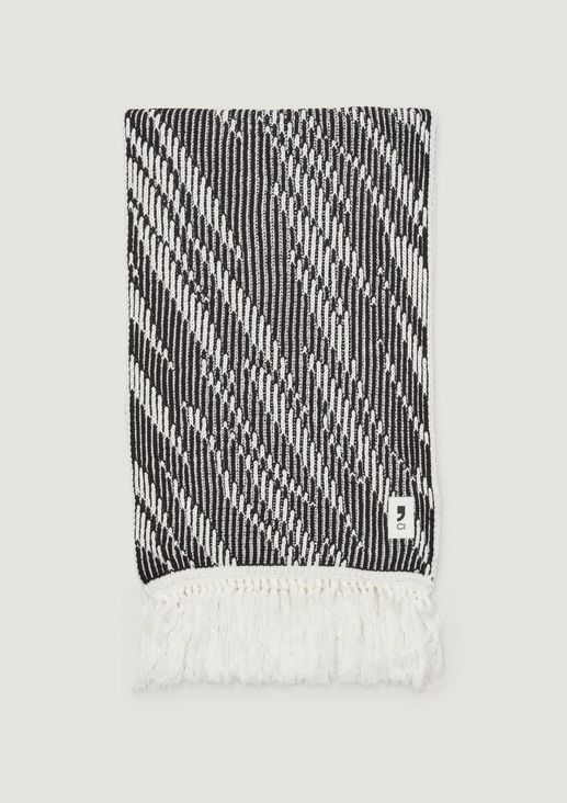 Baumwoll-Schal mit Zebramuster 
