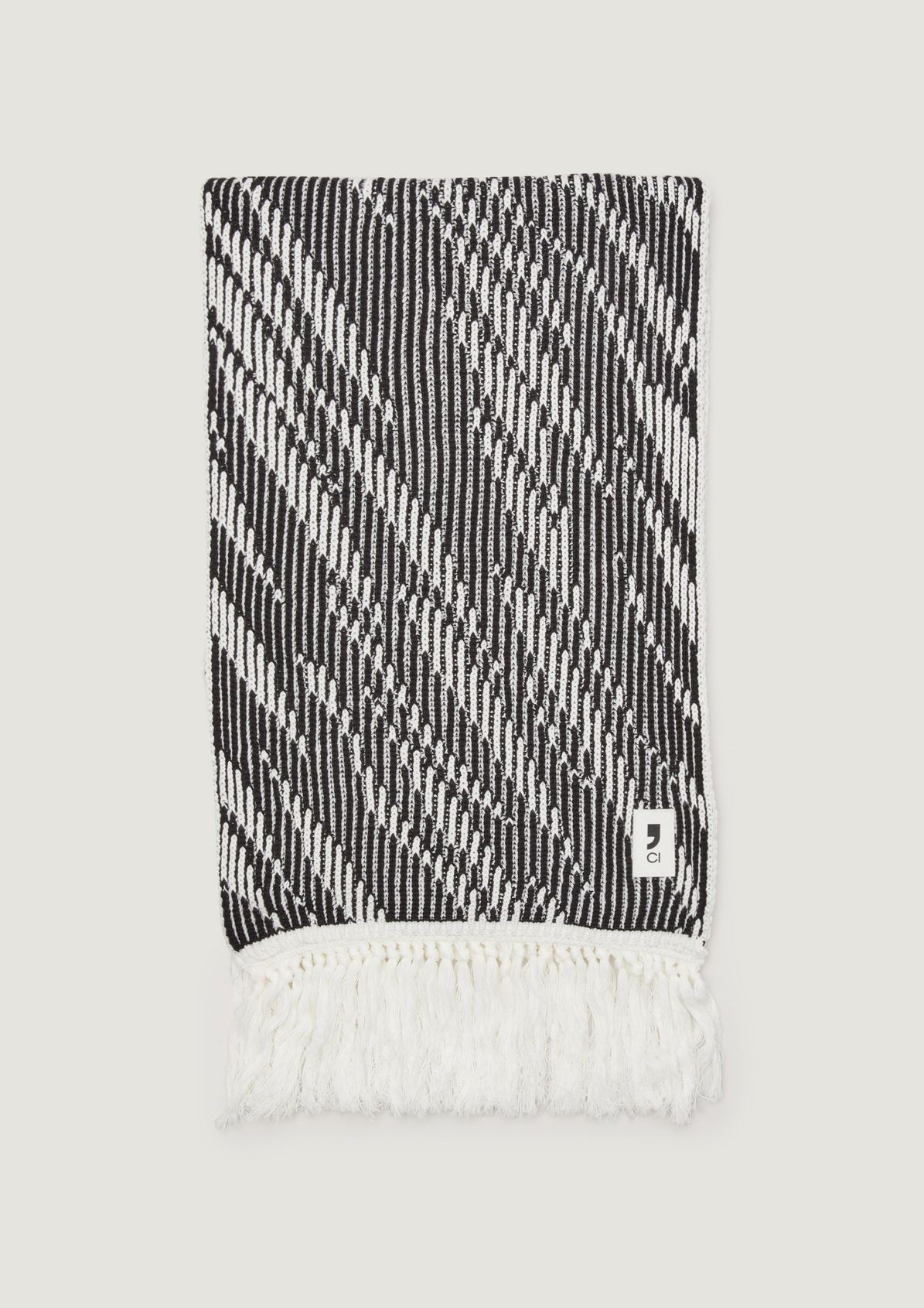 Cotton scarf with a zebra pattern from comma