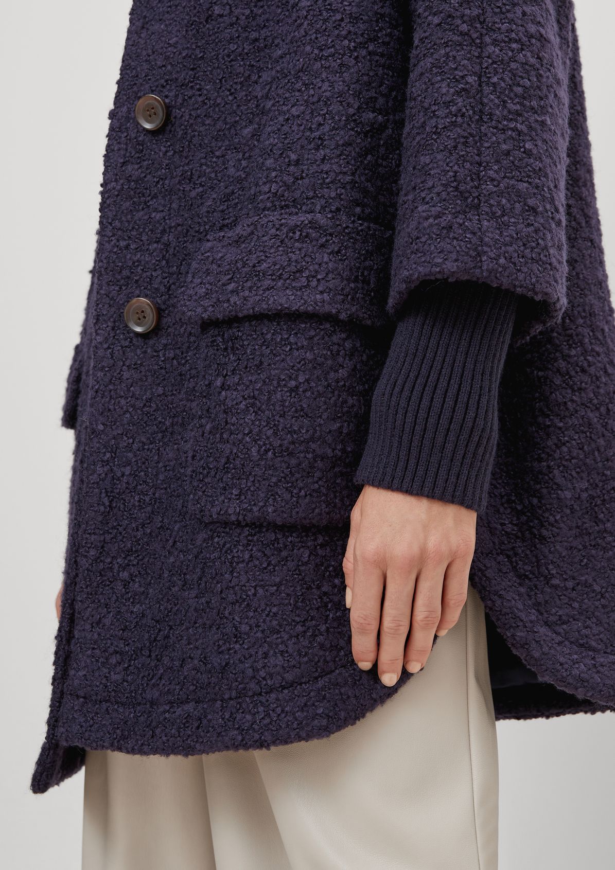 Bouclé coat in a layered look from comma