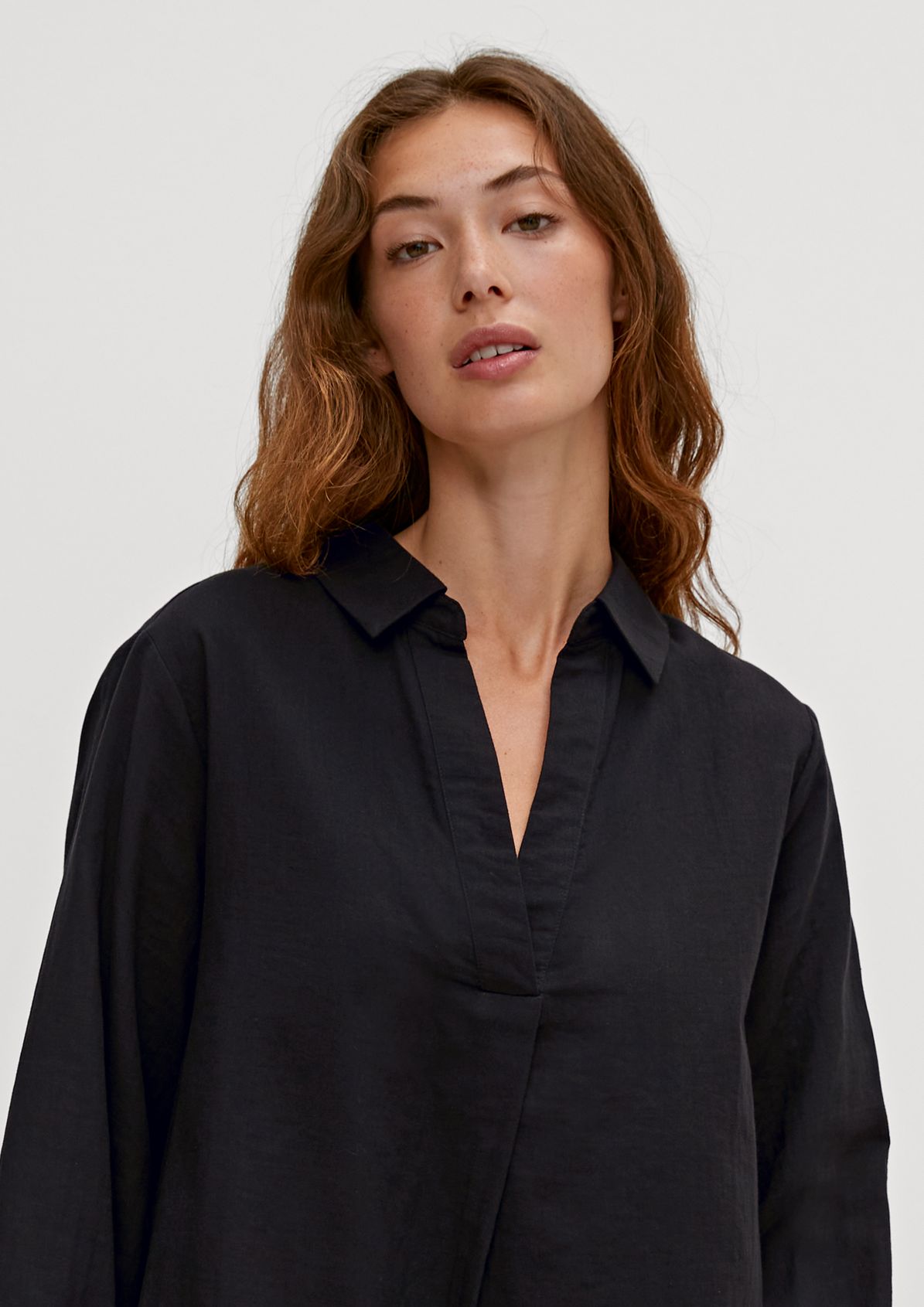 Long cotton blouse from comma