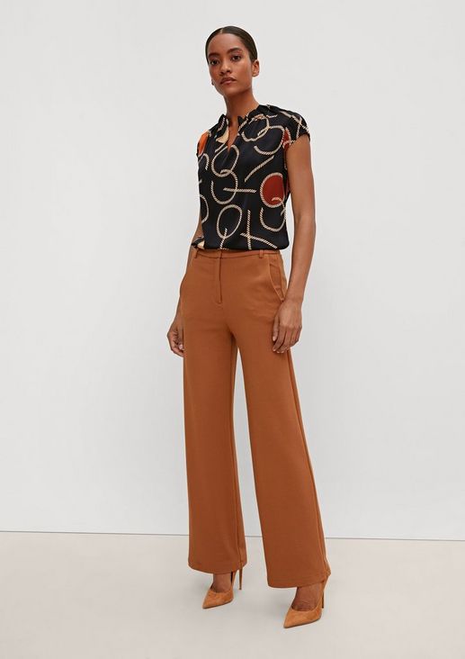 Patterned satin blouse from comma