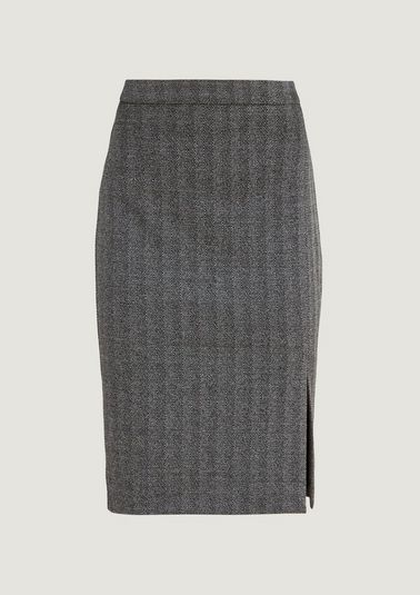 Pencil skirt made of stretch viscose from comma