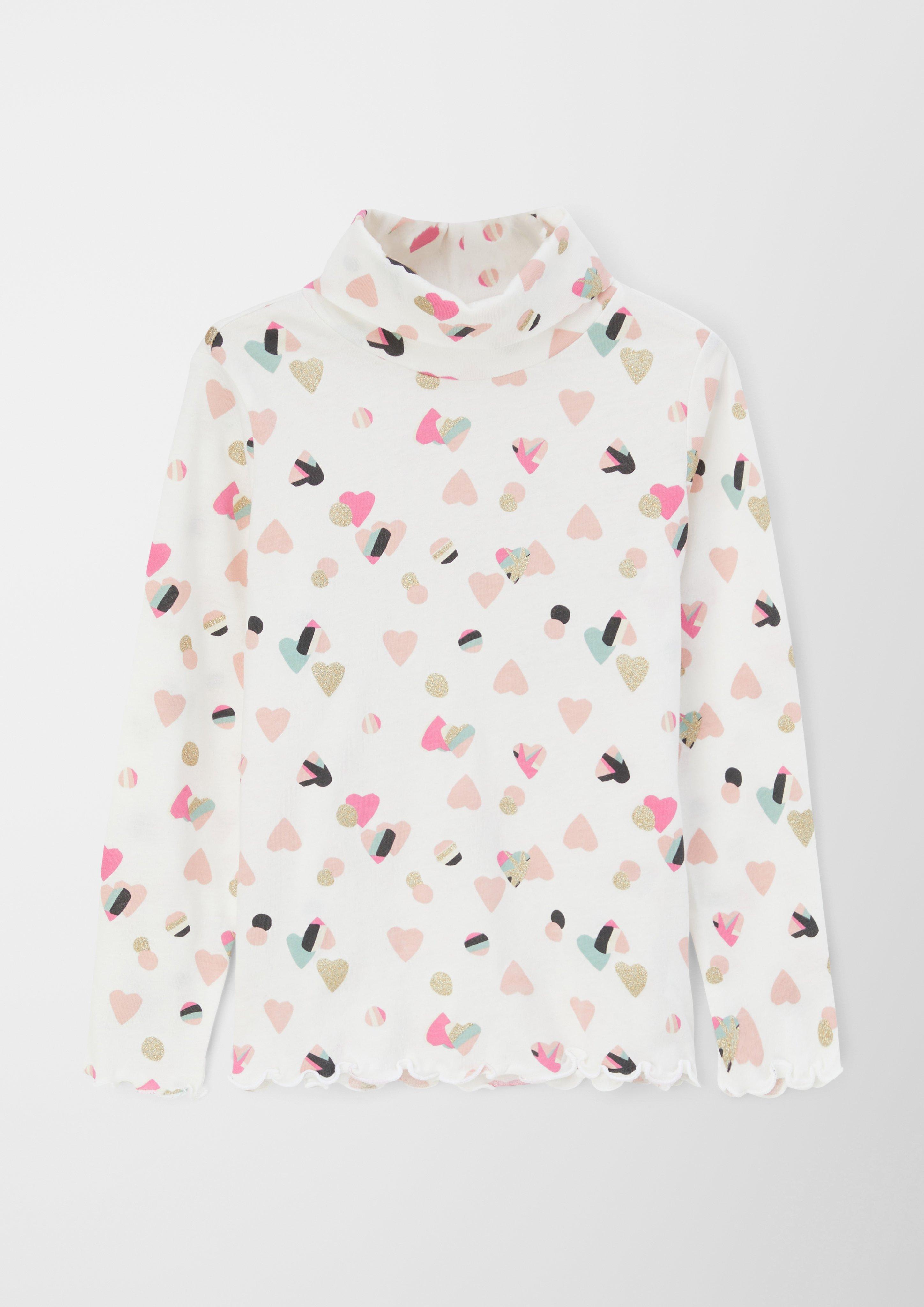 Mixed fabric top