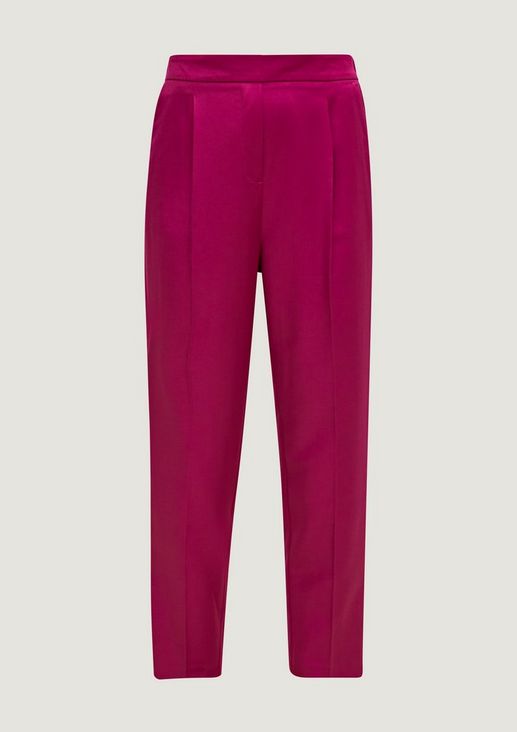 7/8-length trousers with waist pleats from comma
