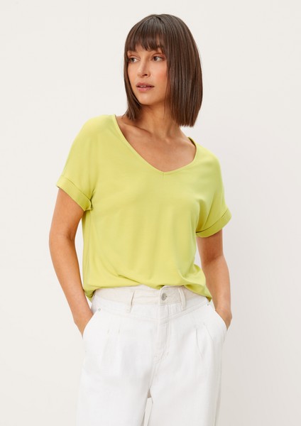 Damen Shirts & Tops | Basic-Shirt aus Viskosestretch - OT07558