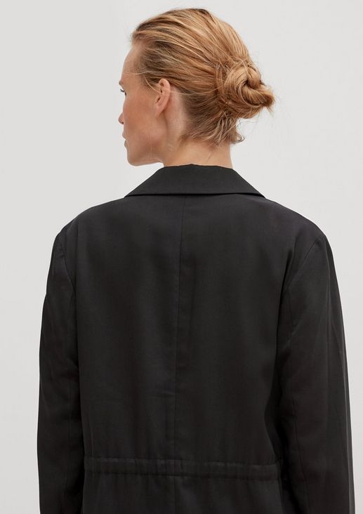 Lyocell blazer with a drawstring from comma