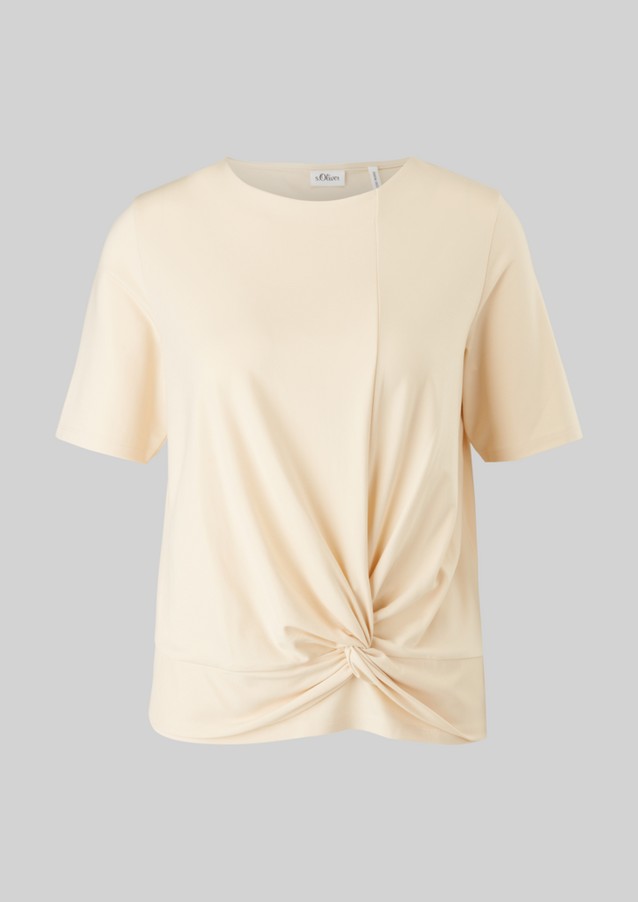 Damen Shirts & Tops | Stretch-Shirt mit Knoten - VZ43332