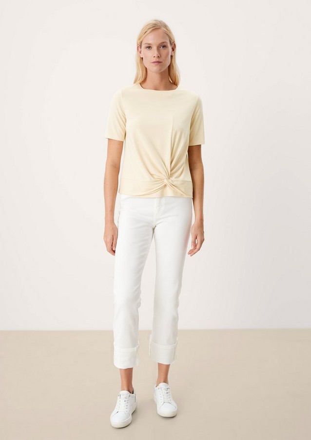 Damen Shirts & Tops | Stretch-Shirt mit Knoten - VZ43332