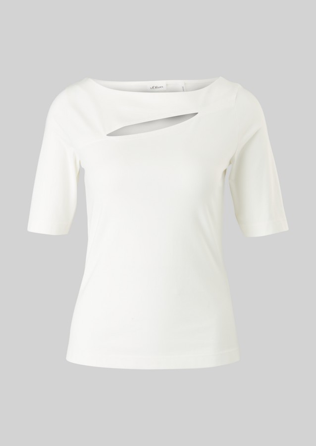 Femmes Hauts | T-shirt en jersey de viscose mélangée - ZK95339