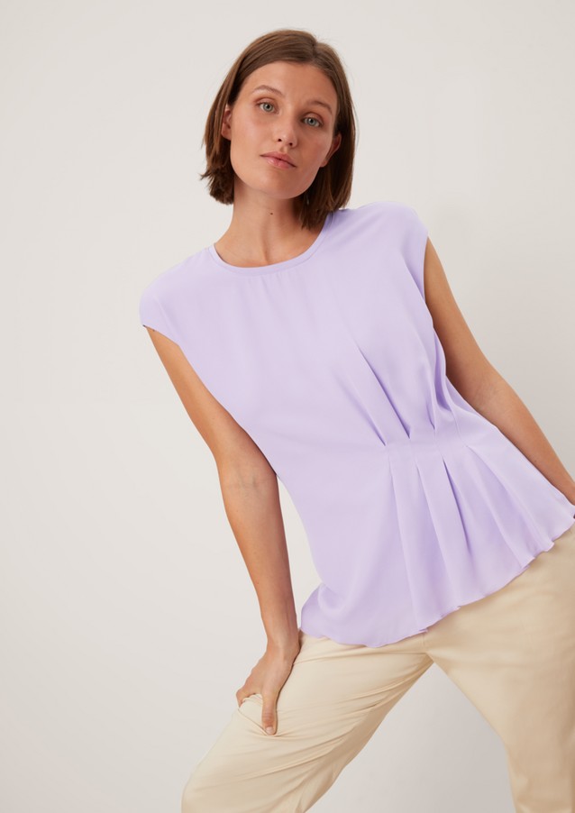 Femmes Shirts & tops | T-shirt sans manches animé d’un jeu de superposition en mousseline - JG50482