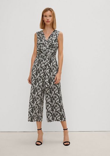 Jumpsuit with cloth belt from comma