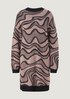 Knit dress with an all-over pattern from comma