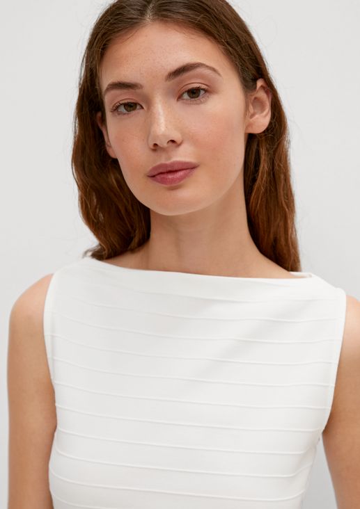 Top with textured stripes from comma