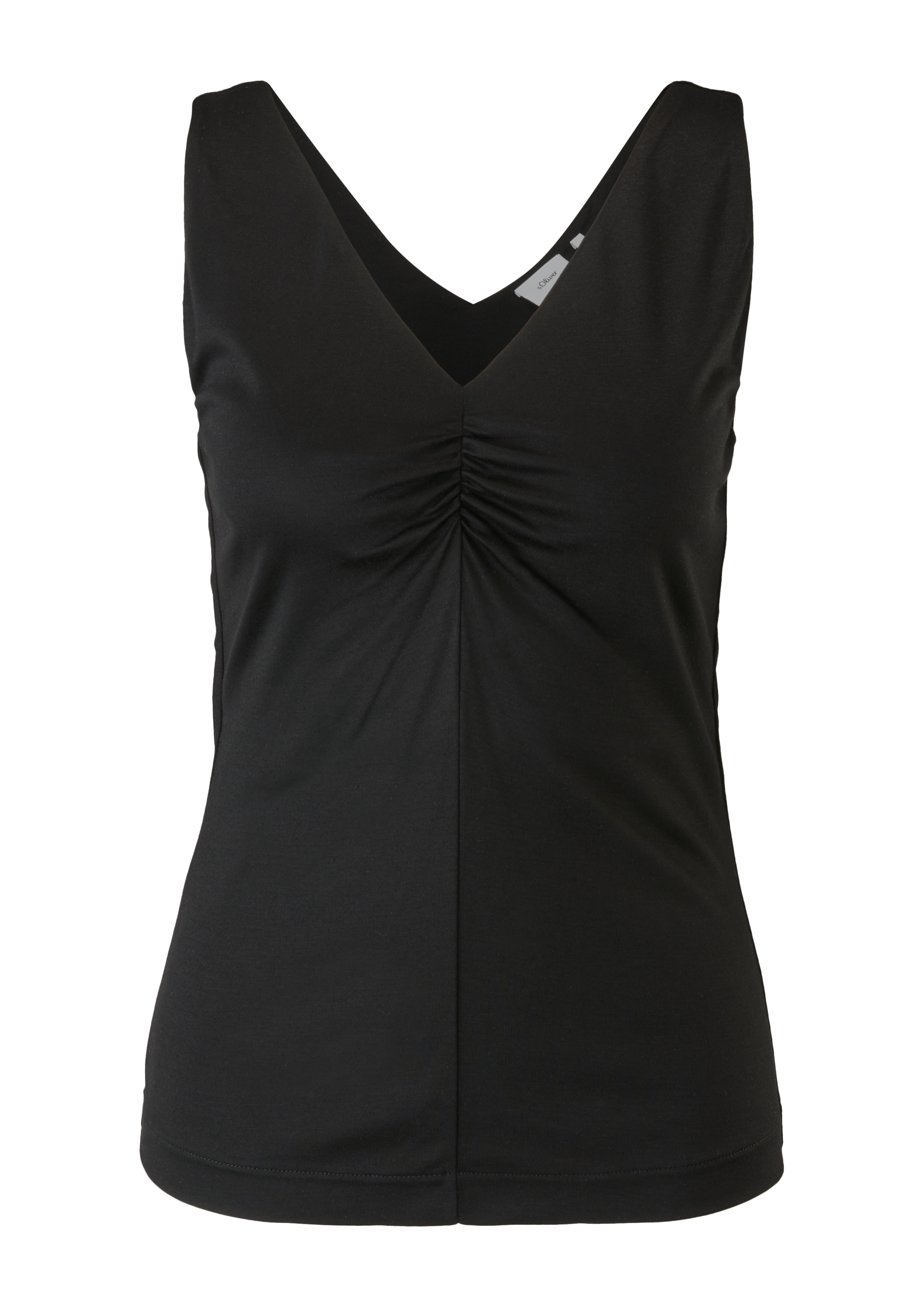 Women Top with gathers - black | www.soliver.eu