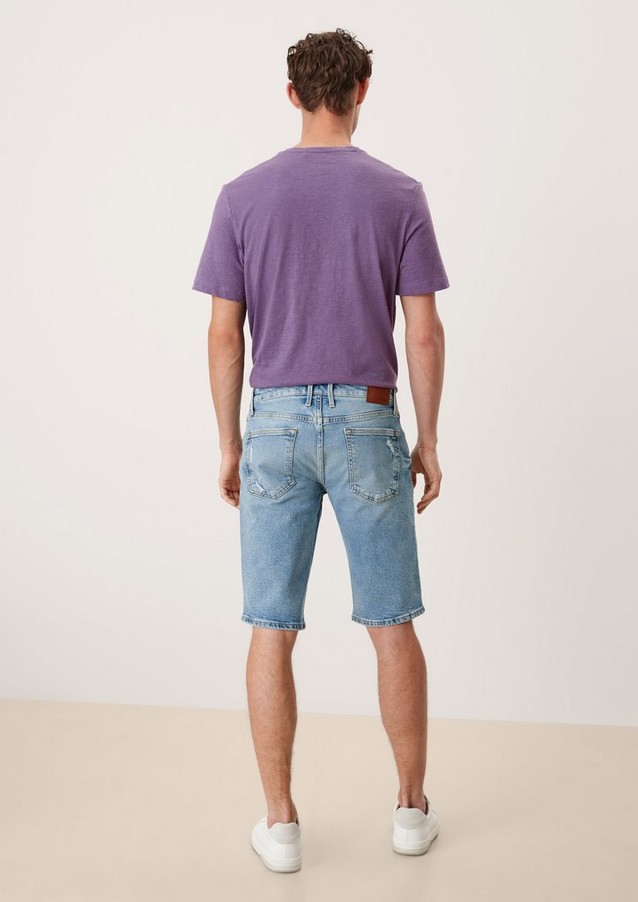 Hommes Shorts & Bermudas | Regular : short en jean au look usé - IX48434