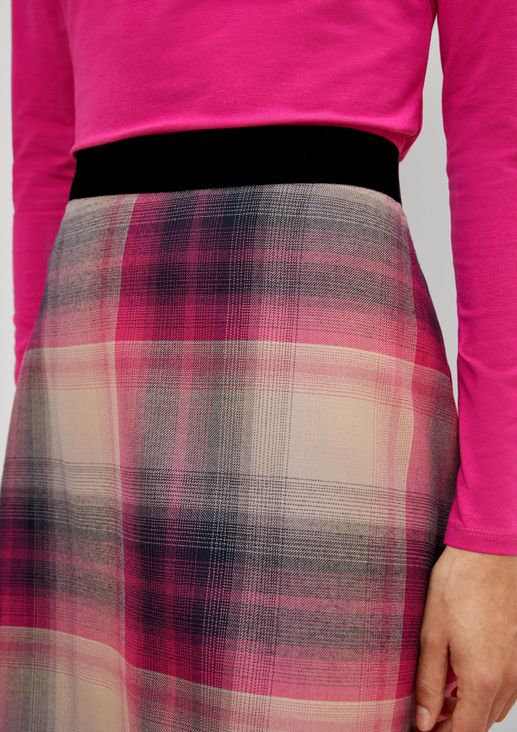 Skater skirt in a check design from comma
