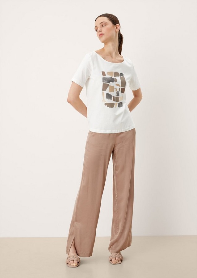 Damen Shirts & Tops | T-Shirt mit Frontprint - YN89772