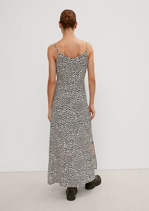Slip dress with an all-over pattern from comma