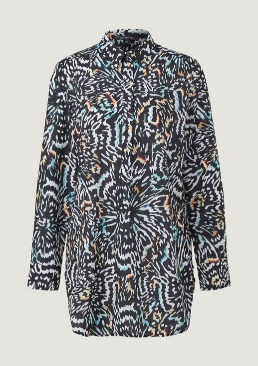 Crêpe blouse with an all-over print from comma
