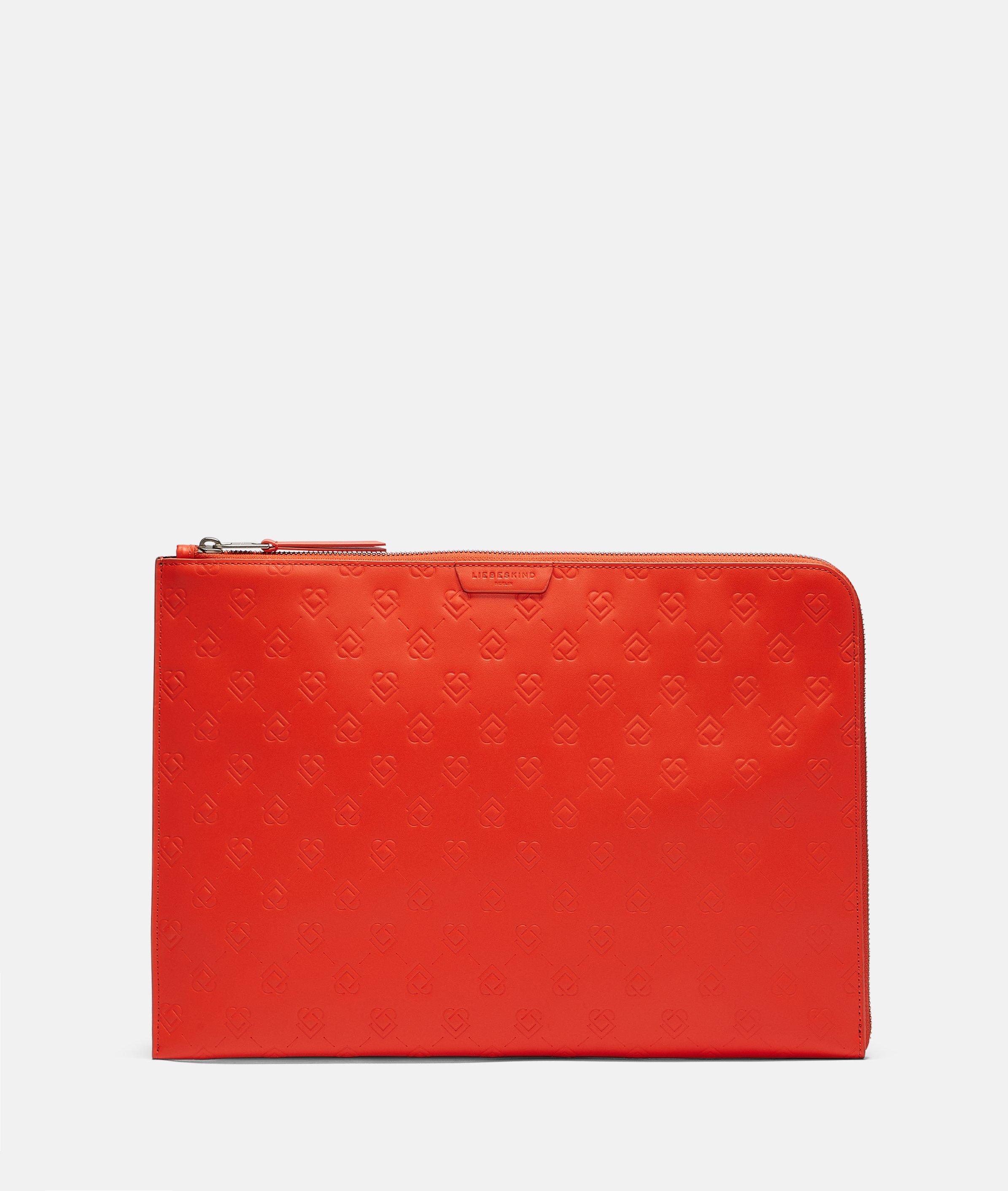 Laptop case with logo icon embossing from liebeskind