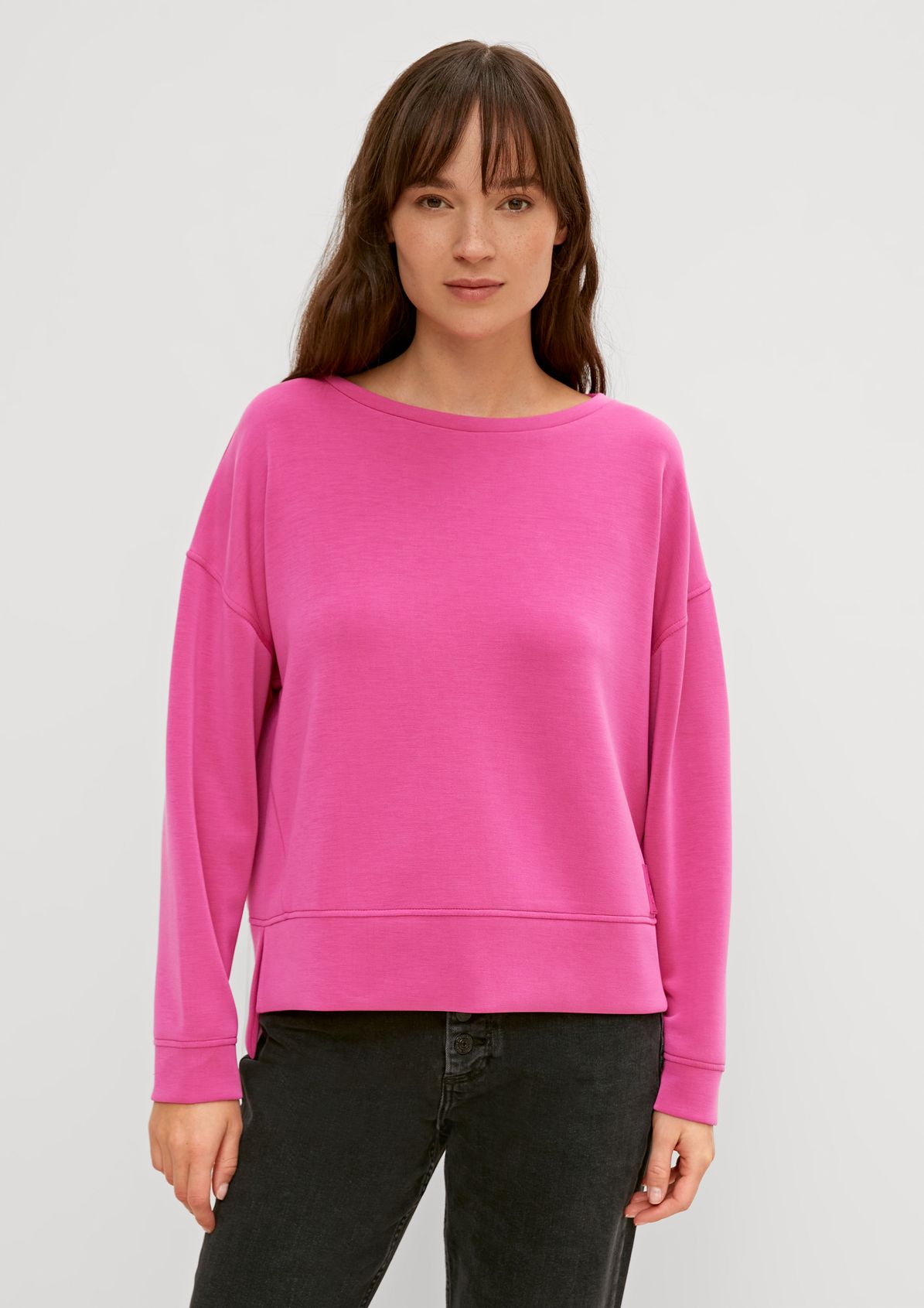 Sweatshirt in scuba fabric from comma