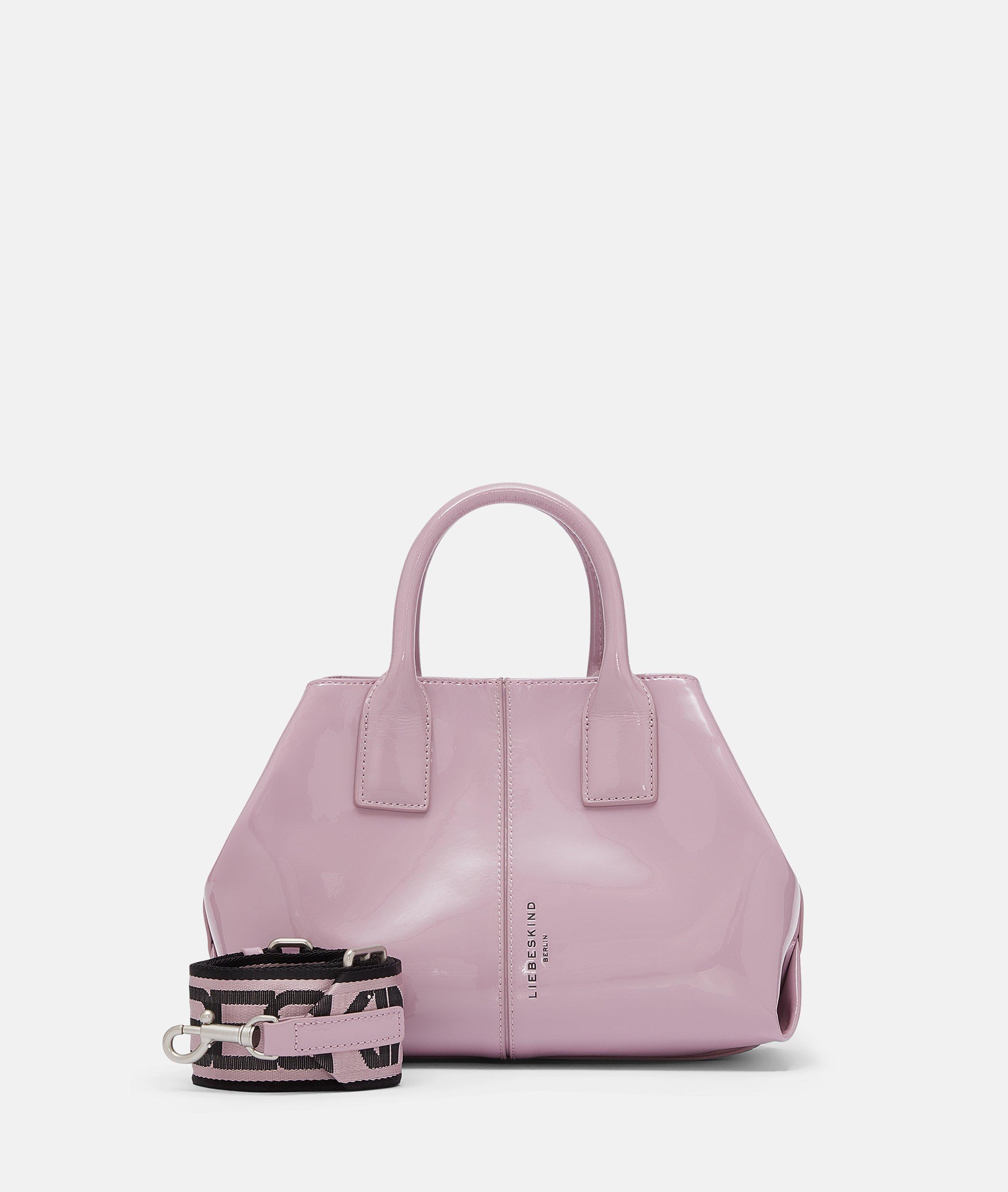 Kleiner Shopper aus Lackleder 