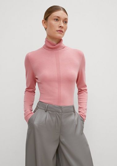 Stretch viscose knitted jumper from comma