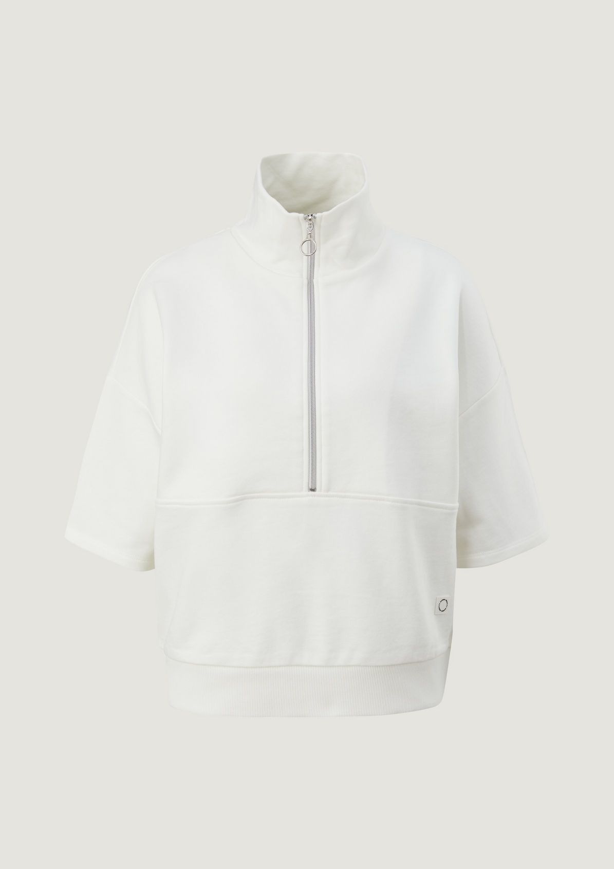 Sweatshirt with a zip neck from comma