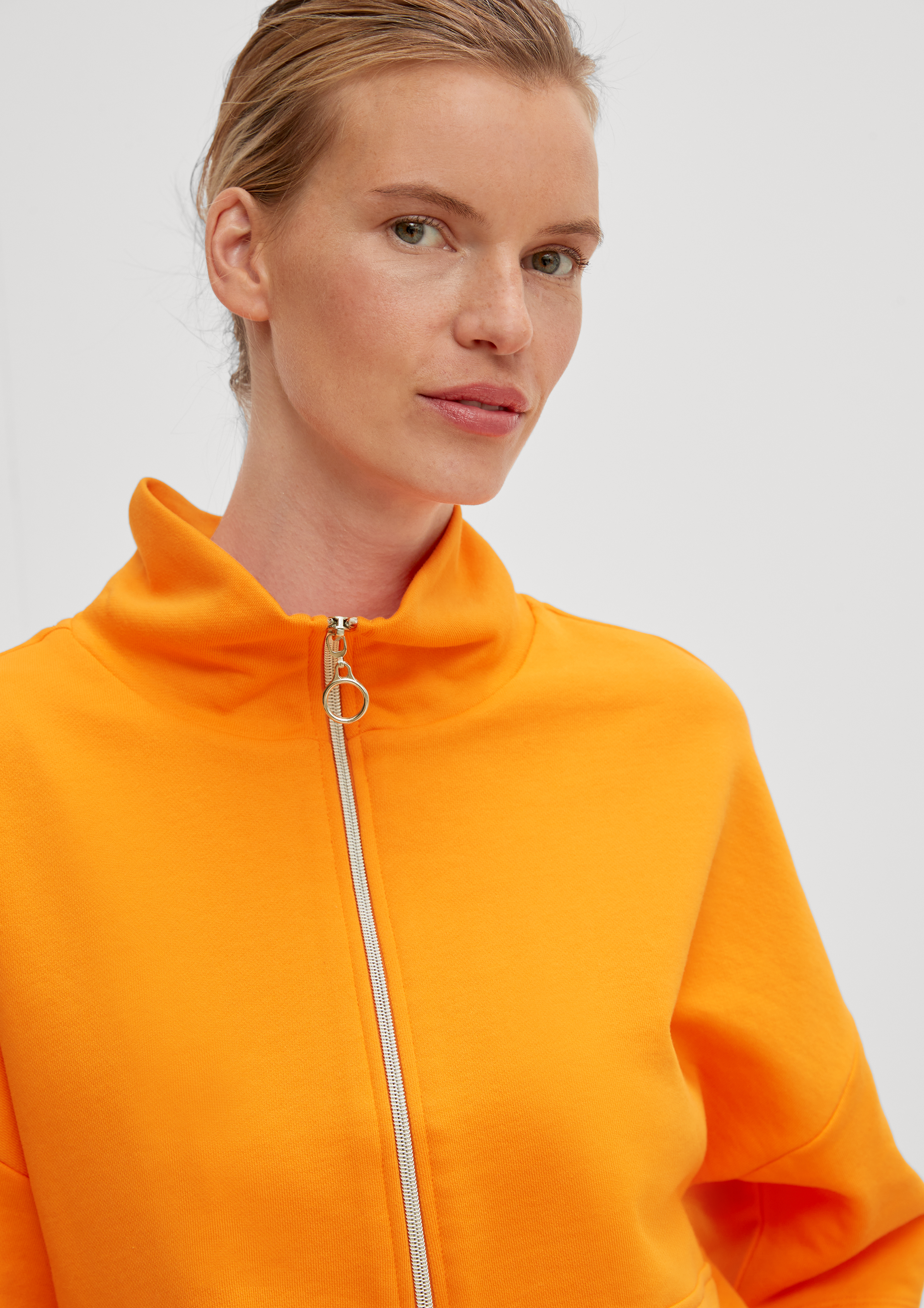 Zip-neck sweatshirt