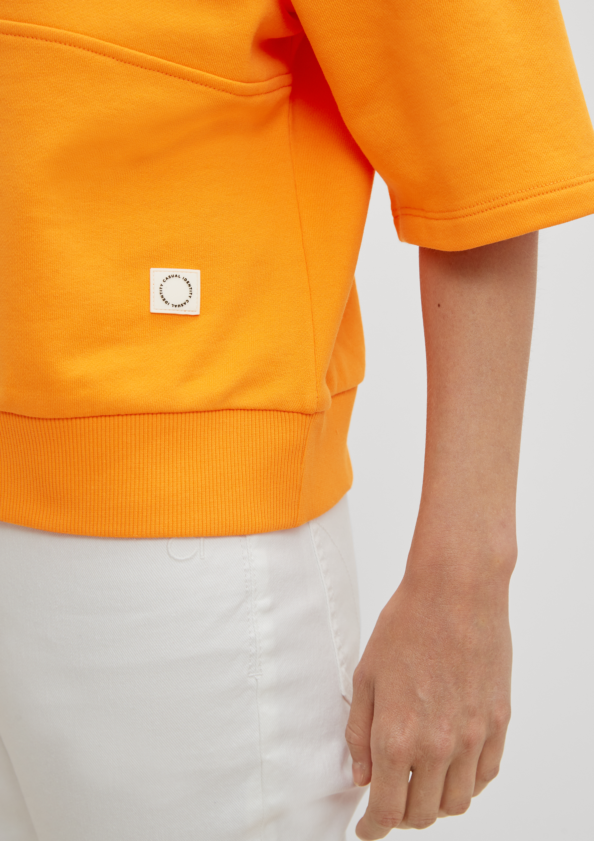 Zip-neck sweatshirt
