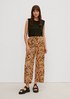 Regular fit: viscose trousers with a wide leg from comma
