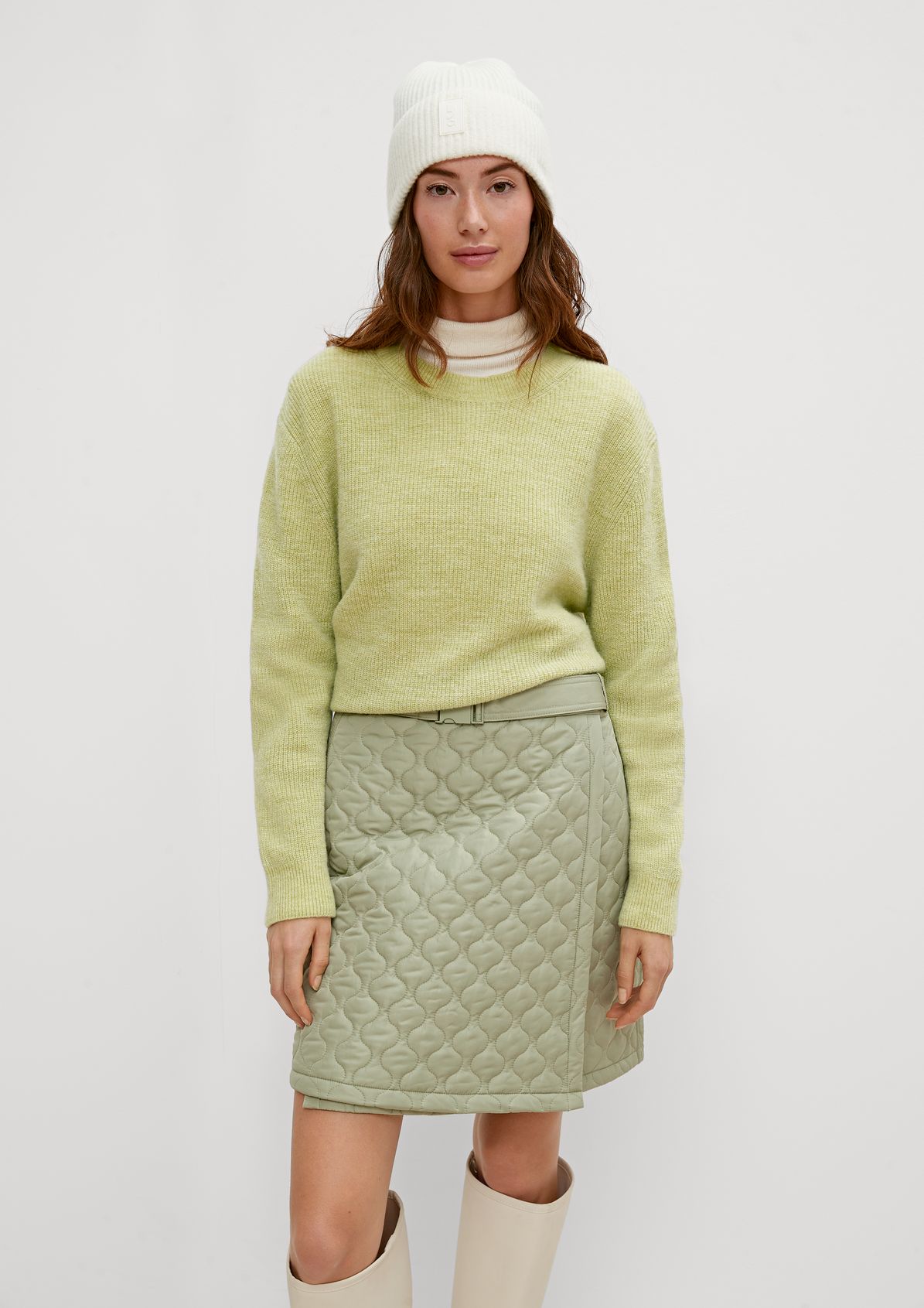Knitted jumper in a wool blend from comma
