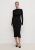 Midi dress with ribbed texture from comma