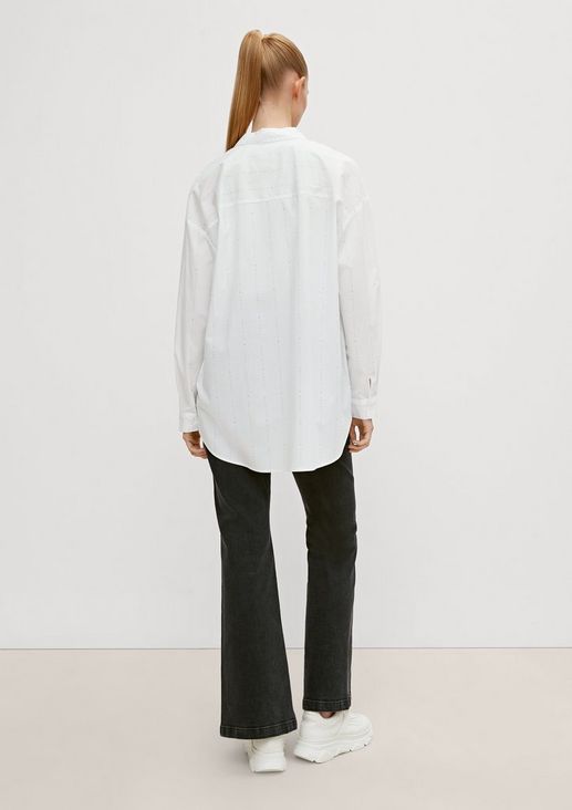Stretch cotton blouse from comma