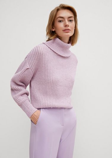 Knitted jumper with puff sleeves from comma