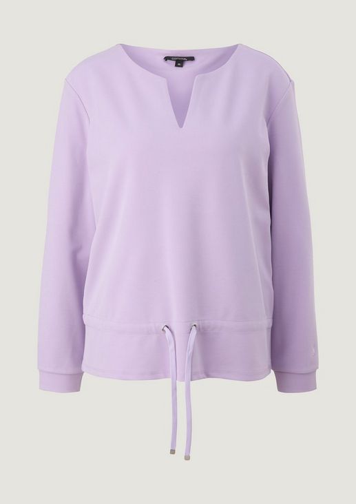Sweatshirt with drawstring from comma