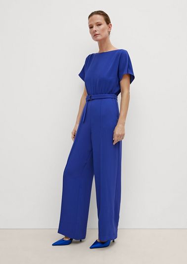 Jumpsuit with gathered details from comma