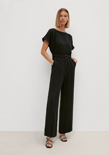 Jumpsuit with gathered details from comma