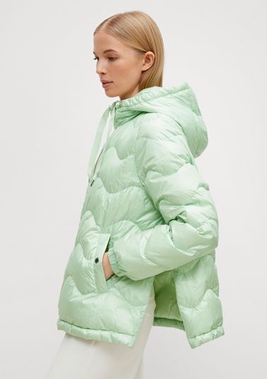 Hooded jacket with quilting from comma