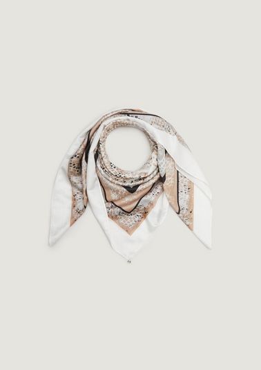 Cotton and silk blend scarf from comma