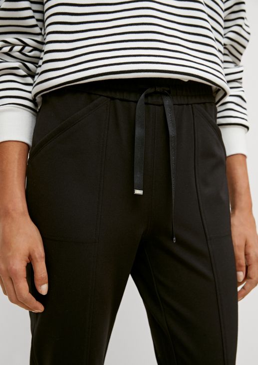 Regular fit: stretch viscose trousers from comma