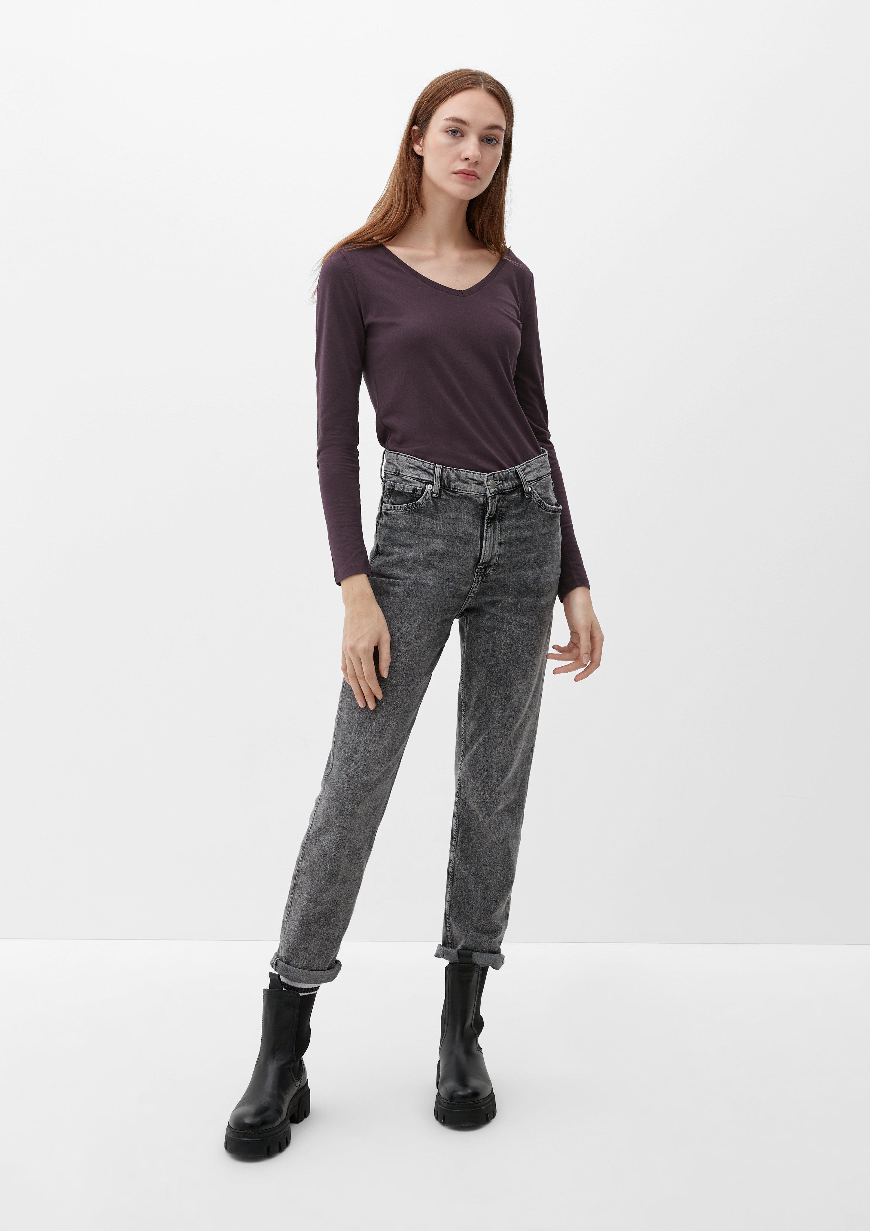 Mixed fabric top