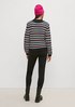 Knitted jumper with horizontal stripes from comma
