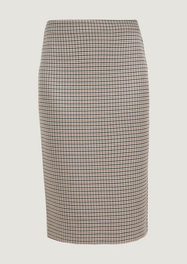 Pencil skirt with a Prince of Wales check pattern from comma